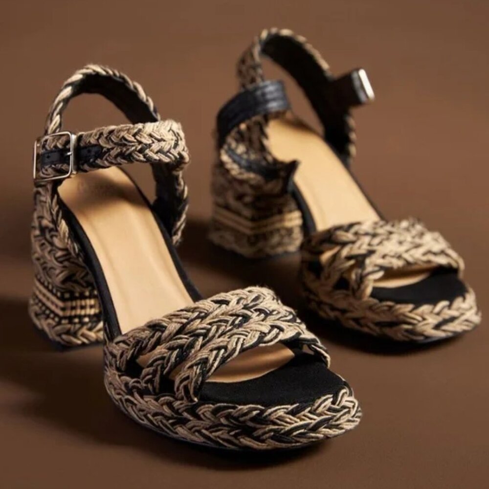Castaner Valeria Rafia Woven Sandals